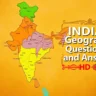 Indian Geography Questions and Answers PDF