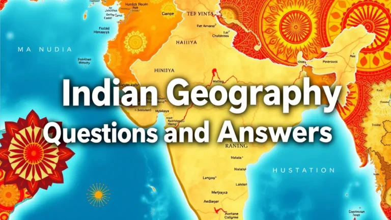 Important Geography Questions for Competitive Exams PDF