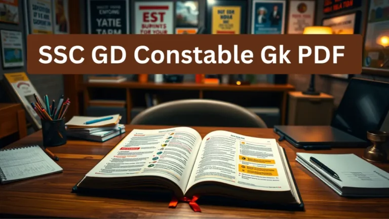SSC GD Constable Gk Important Questions 2025 With Answers