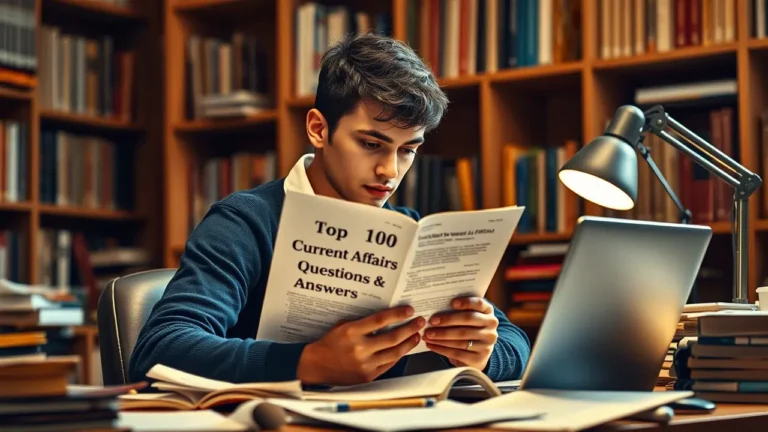 Top 100 Current Affairs Questions and Answers PDF